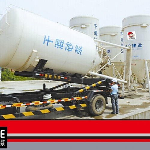 预拌砂浆+机械化施工