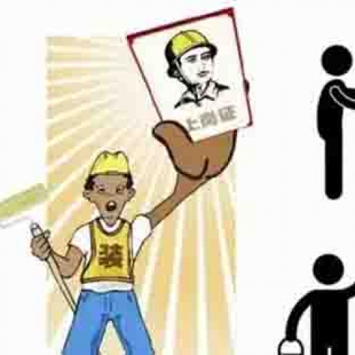 工人持证上岗 护航装修质量